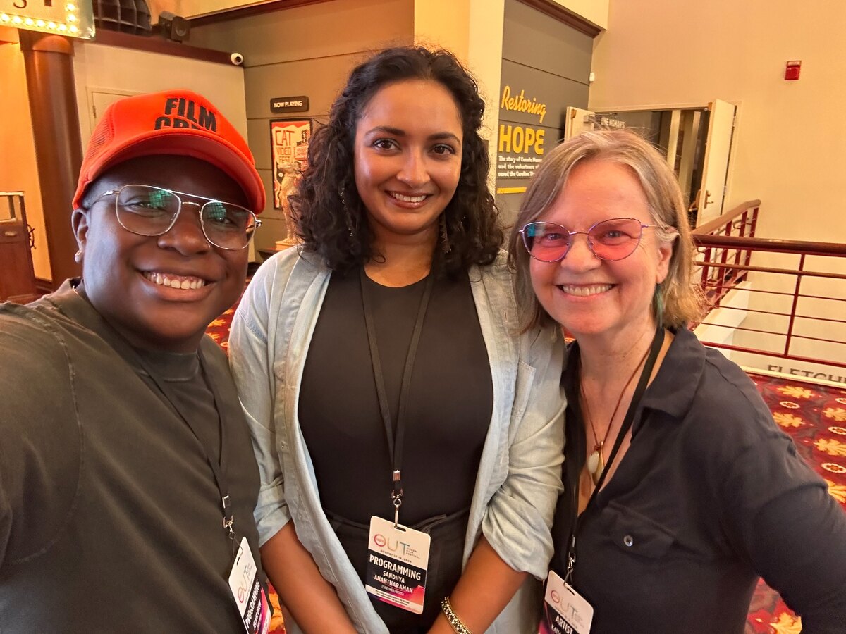 Katia with friends at OutSouth Queer Film Festival