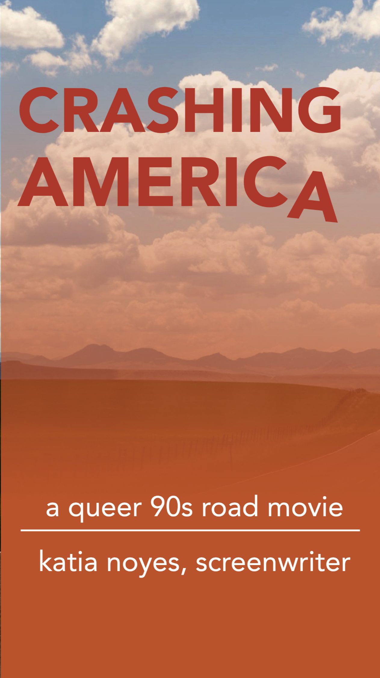 Crashing America screenplay artwork