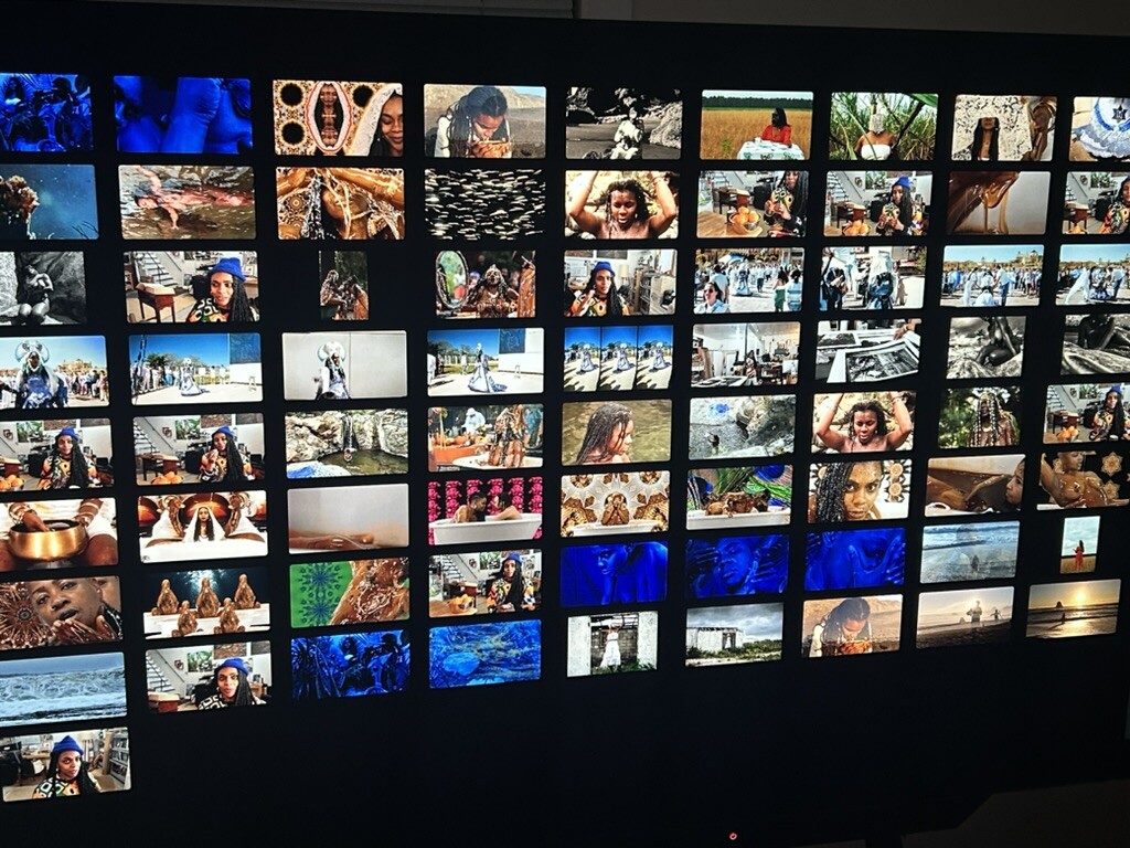 A monitor displaying the film’s image and color work